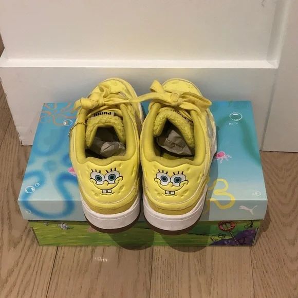 Puma Kids Bright Yellow Sneakers - Picture 4 of 8
